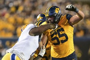 Strong offensive line allowing WVU to run the ball at will